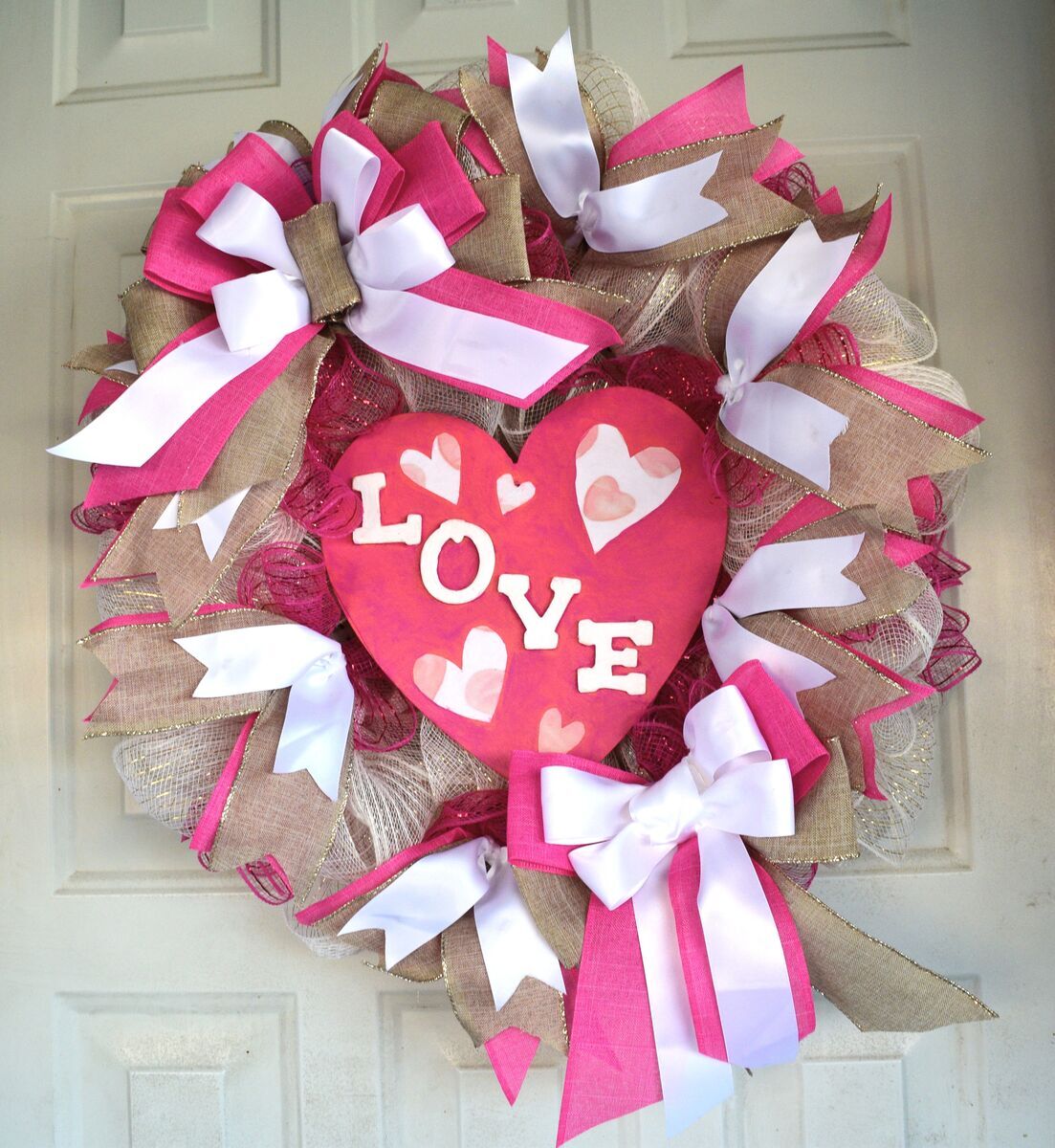 Homemade Valentine Wreath