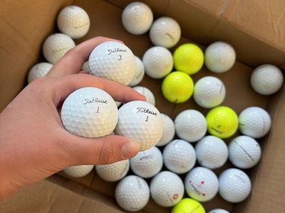 Lot of 40 Titelist Pro v1 golf balls