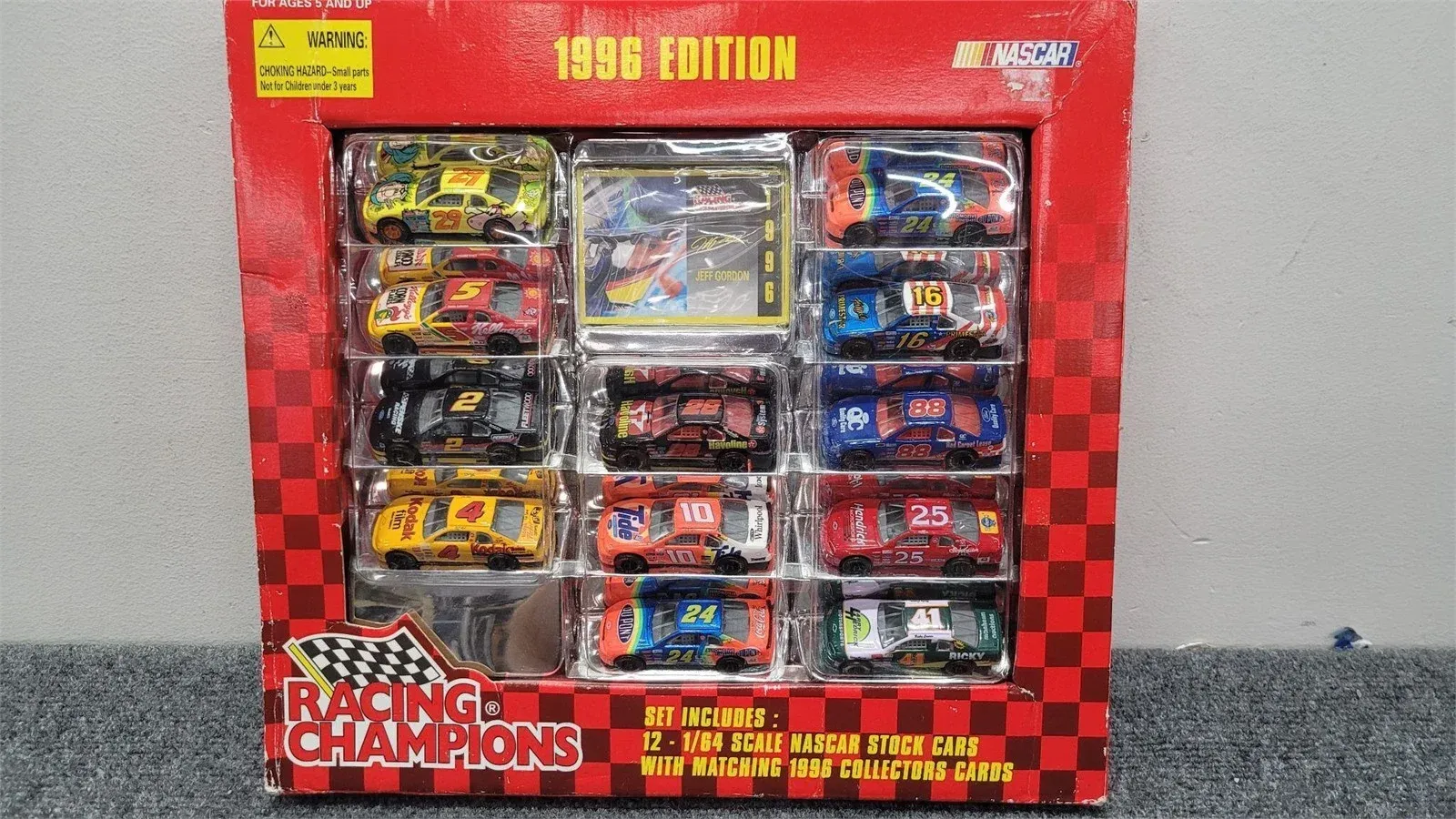 1996 Edition 12-1/64 Nascar Racing Champions Cars