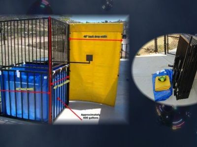 collapsible dunk tank