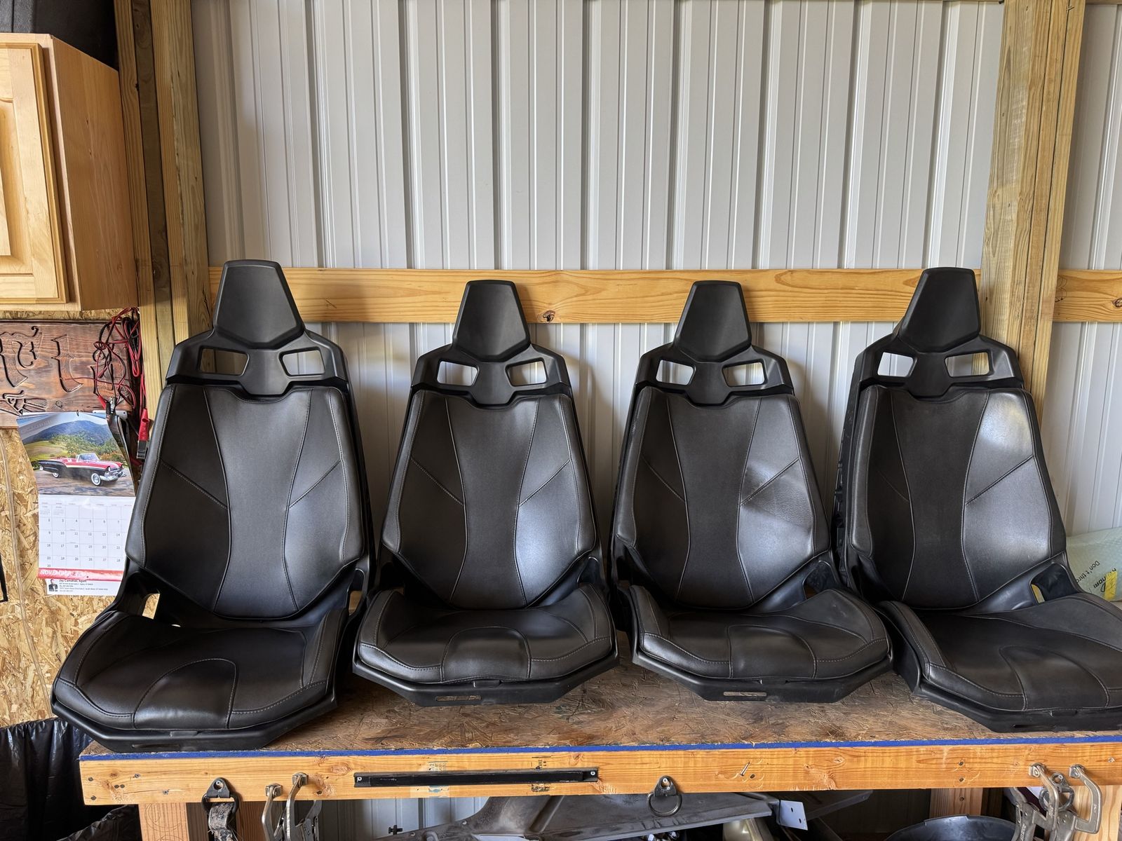 Can-Am Maverick X3 Front & Rear Seats, Black, Set of 4
