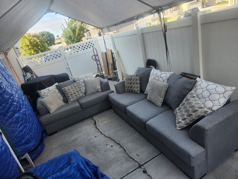 Gray Sofa Set