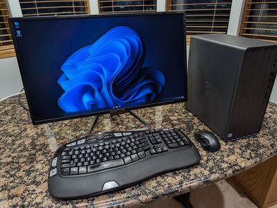 HP w/4k 27in Monitor - Intel i5 CPU, 16GB RAM, 480GB SSD, 1GB GPU