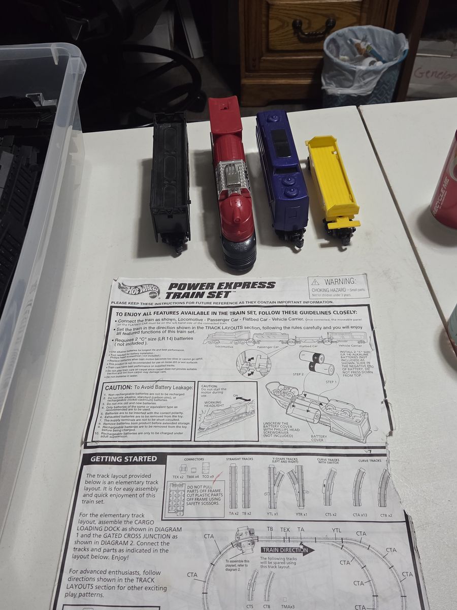 Vintage 1998 Match box Power Express train set