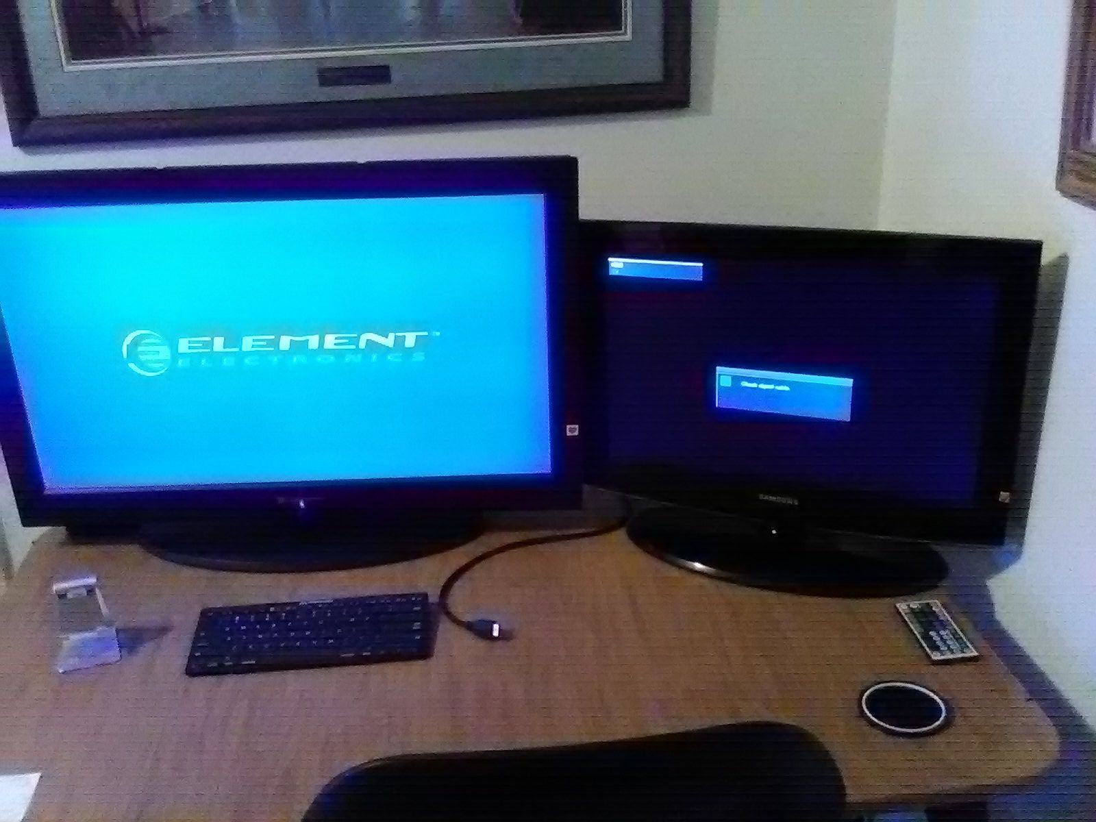 TVs or computer screens