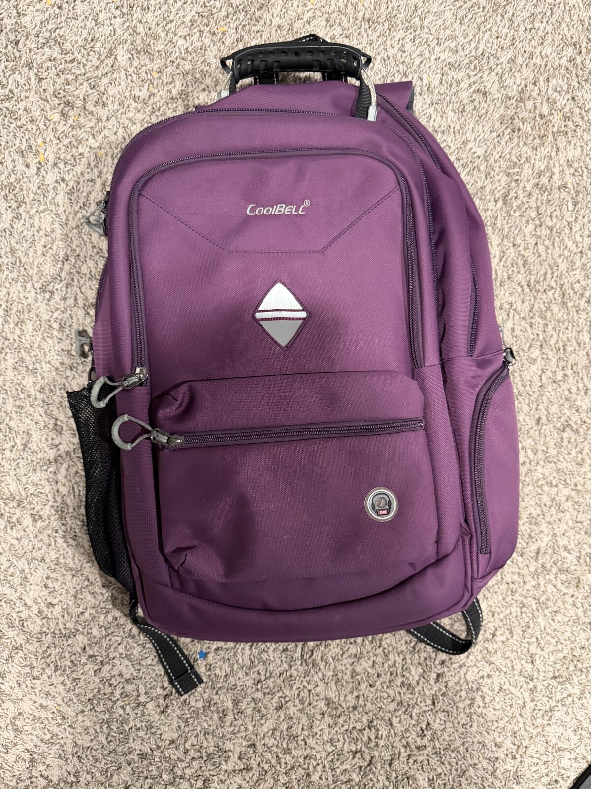 Purple laptop backpack