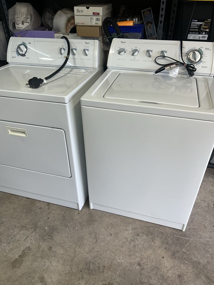 Whirlpool top-load washer and matching electric