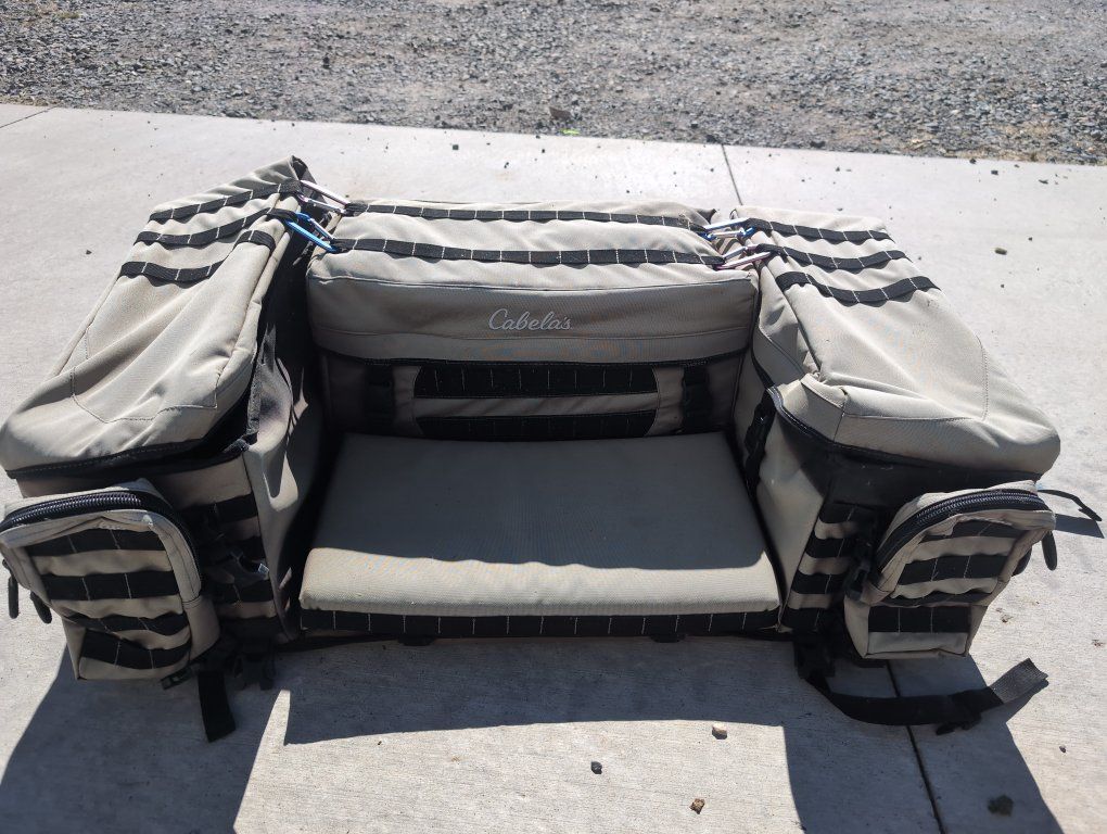 Cabela's Black ATV Rear Rack Gear Bag Storage Pack w/ MOLLE System