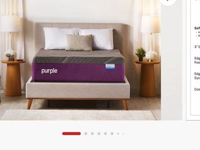 Queen protectabed purple brand mattress and box spring