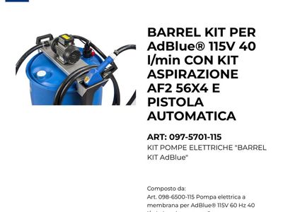 Kit IBC Adblue 115v Auto Nozzle