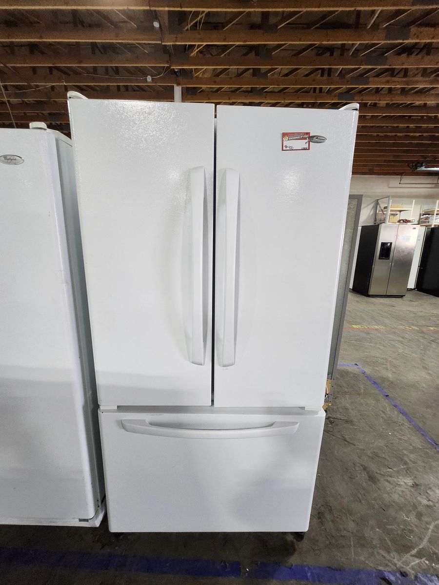 Amana White French Door Refrigerator with Bottom Freezer