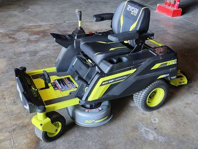 RYOBI 80V HP Zero-Turn Riding Mower - 30" Deck