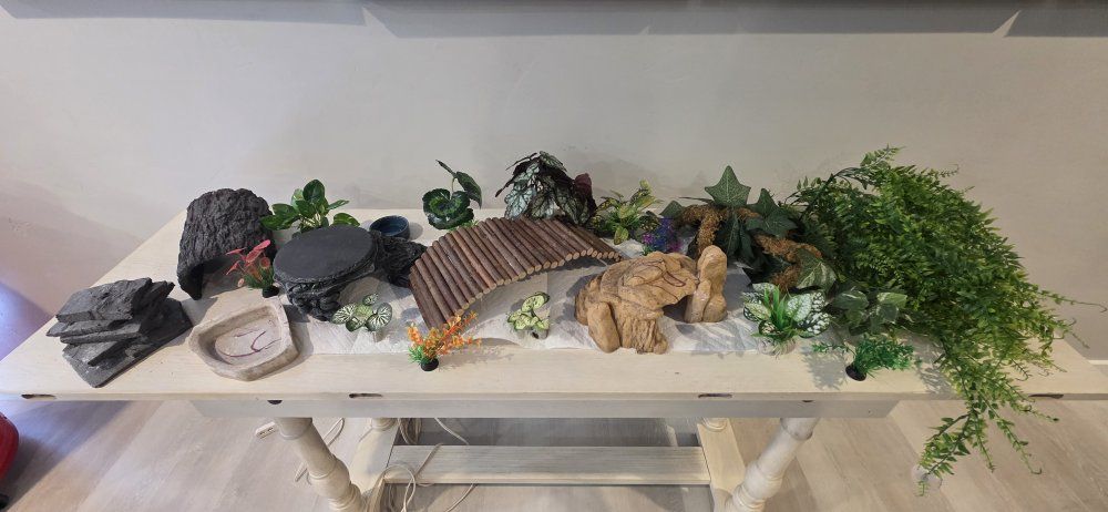 Reptile Decor,  plants etc