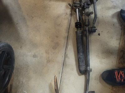 62 63 64 65 Ford Fairlane V8 power steering linkage with drag link control valve, conversion kit. fits Mercury Meteor/wagon.