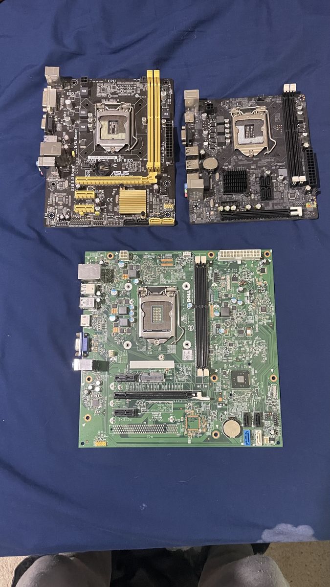 3 motherboards for parts