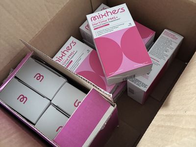 MixHers Hertime PMS+ Supplements (9 full boxes of 15 + 1 box of 14, total of 149 packets)