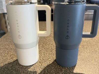 Set of 2 - 20oz HydroJug Coffee Traveler Stainless Steel Tumblers with Handles
