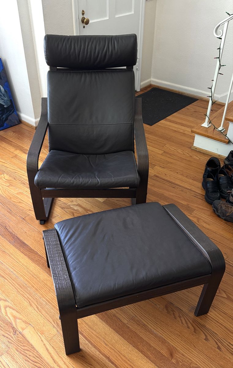 IKEA Poäng Armchair and Ottoman