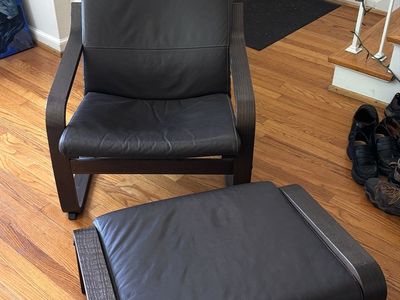 IKEA Poäng Armchair and Ottoman