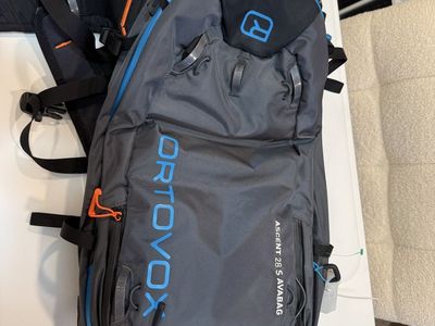 Ortovox Ascent 28 S Avabag Avalanche Airbag Backpack Gray Blue