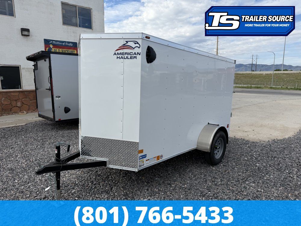 5x10 American Hauler Arrow Enclosed Cargo Trailer - 5'6" Interior - 3.5K GVWR - Ramp Door