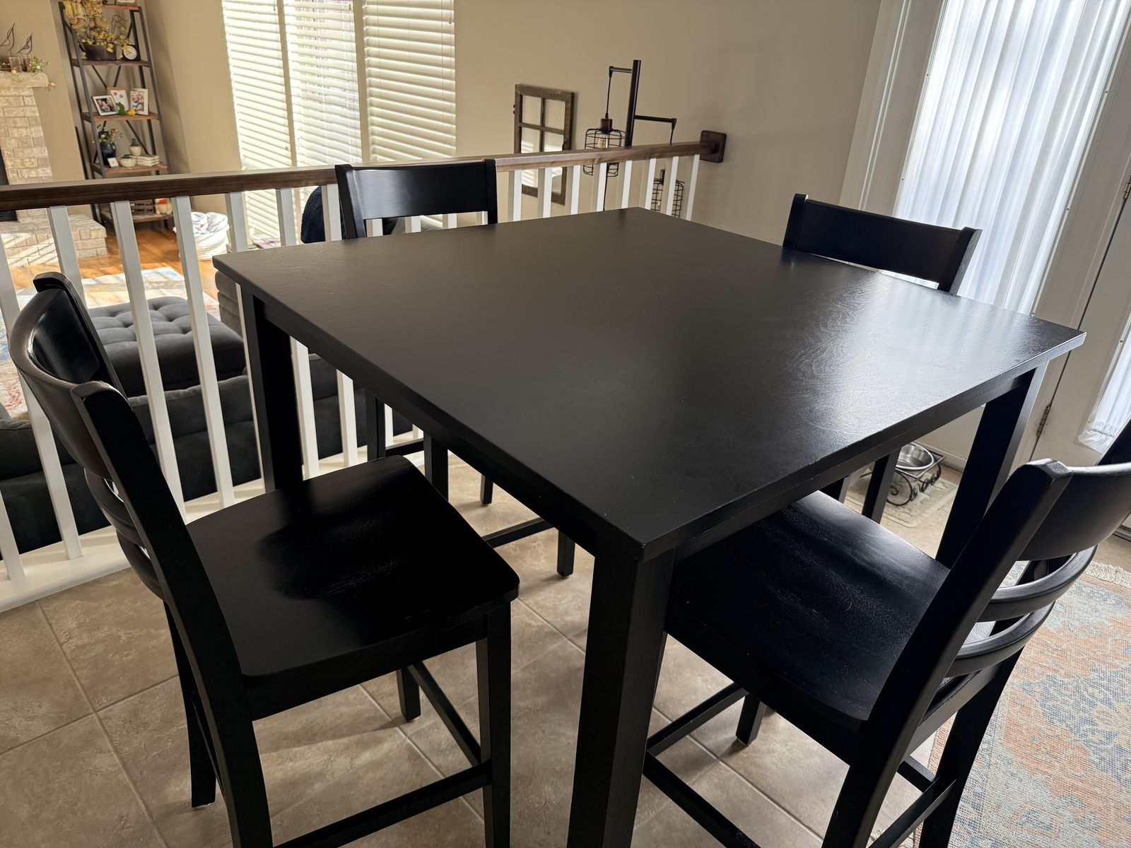Counter Height Kitchen Table W/4 Chairs