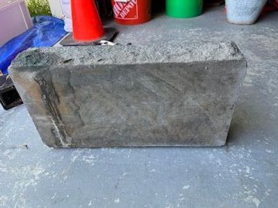 Gray Granite Slab - 22" x 13.5" x 4" Polished Granite Memorial/Monument Stone Blank