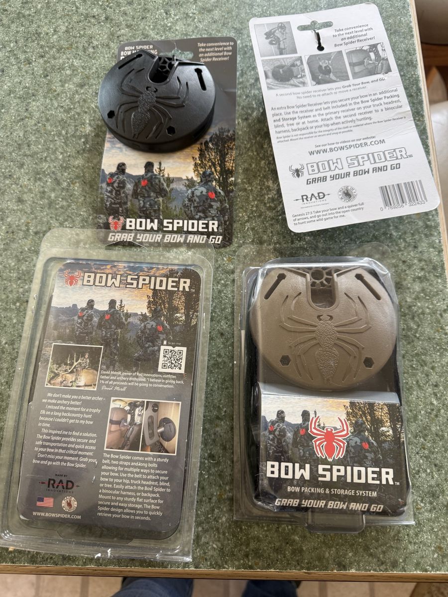 Bow Spider Bow Packing and Storage System + Extra Receivers New Lot