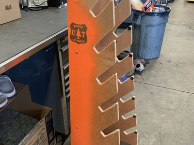 Skate Board Rack Solid Wood