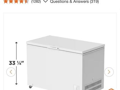Frigidaire 15 cu. ft. Convertible Garage Ready Chest Freezer White