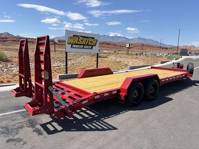 2026 Midsota Red 7 x 22 Beam ST Tilt Equipment Trailer 17.6K
