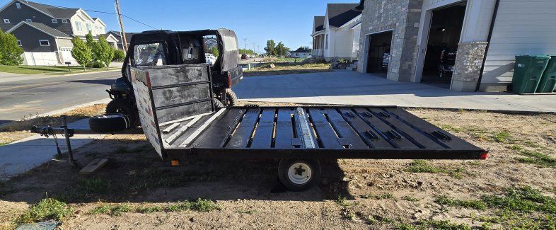 Drive on Drive off tilt trailer