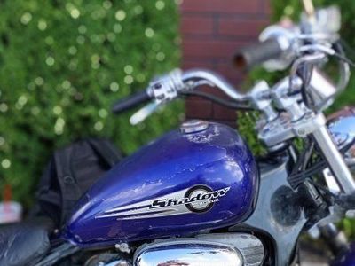 2003 Honda Shadow Cruiser Motorcycle - Purple, Used with 19,837 km