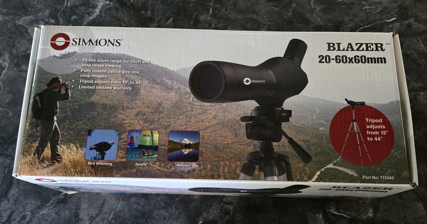 Simmons Blazer 20-60x60mm Spotting Scope with Tripod and Case
