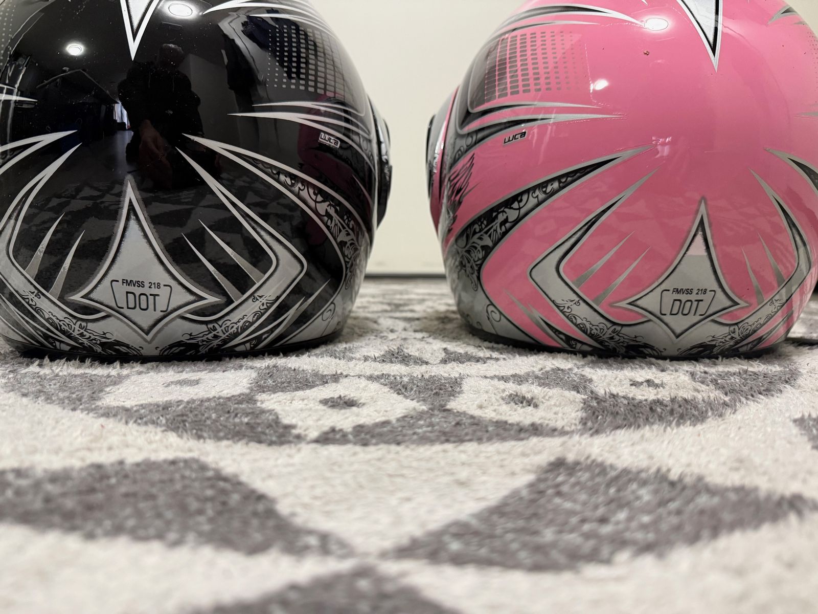 Matching His & Hers Motorcycle Helmets, Large