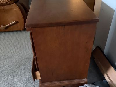 2 Used Wooden 4-Drawer Dresser/Nightstand - Minor Wear, Functional Storage