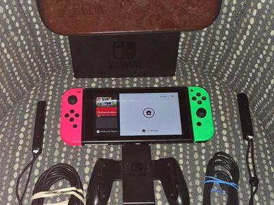 Nintendo Switch with tv dock & Zelda case! trades considered!