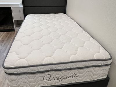 Twin XL bed frame with charging port