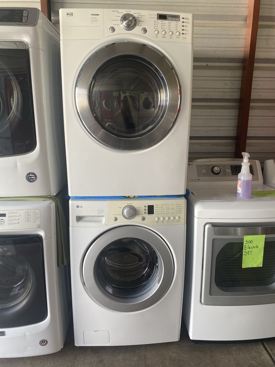 LG washer and 3 prong electric dryer.