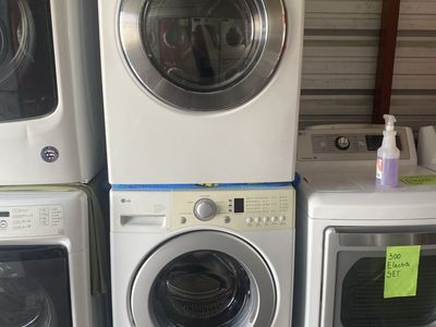 LG washer and 3 prong electric dryer.