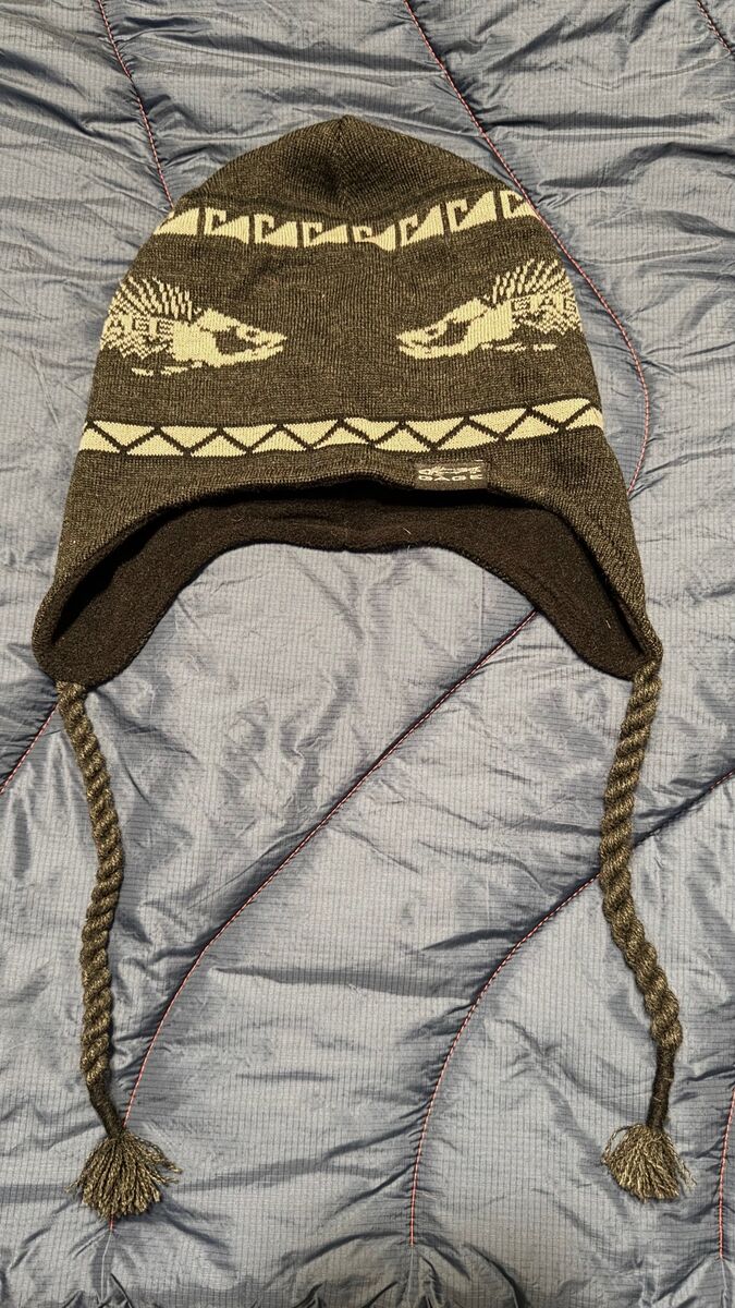 Braided Flap Caps - Bennie type Hat with Flap & Tails - Like Patagonia Hat - New