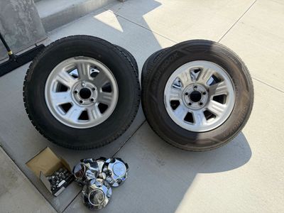 Set of Four - 15" Ford Ranger Wheels & Tires (215/70R15) + Lug Nuts & Center Caps