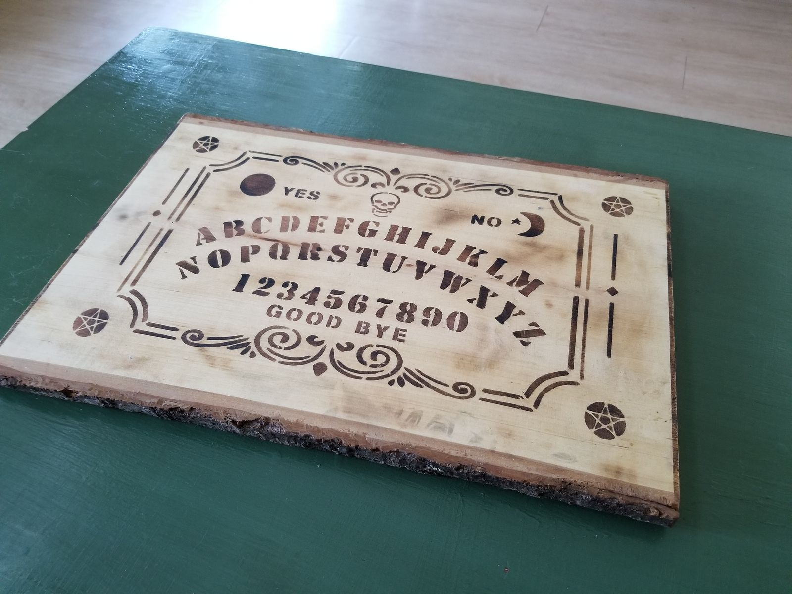 Wooden ouija board