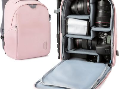 Pink Camera & Laptop Bag