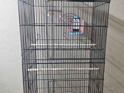 Large Black Bird Cage