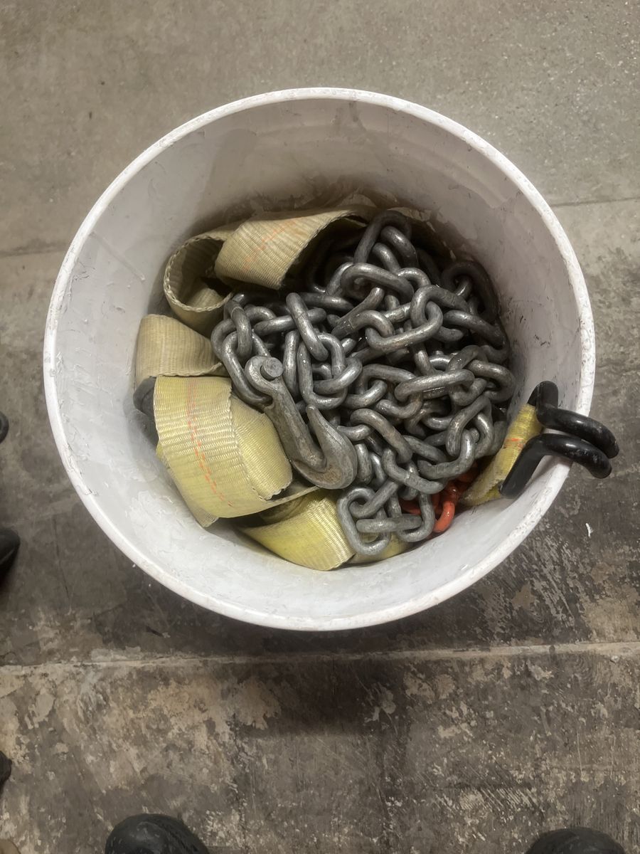 Heavy Duty Tow Chains & Tie-Down Straps - Long Length, Industrial Grade