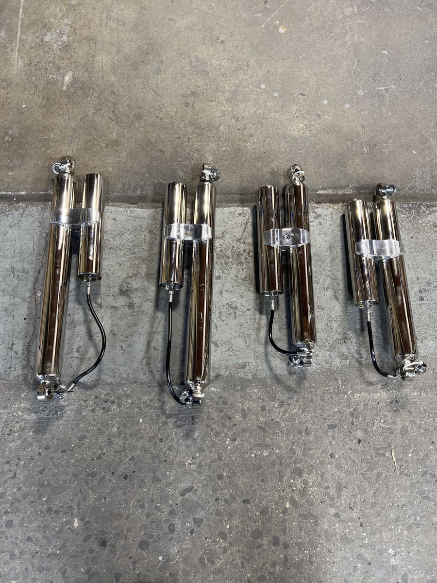 Fox Shocks Chromed Set (4) for 4-6" Lift 59 Chevy Apache 4x4 Show Truck Project