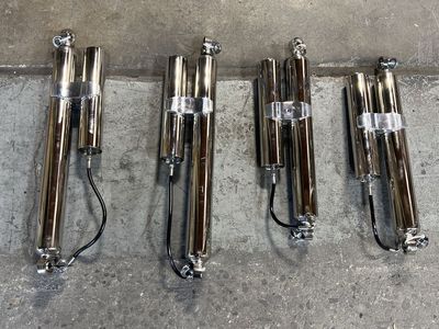 Fox Shocks Chromed Set (4) for 4-6" Lift 59 Chevy Apache 4x4 Show Truck Project