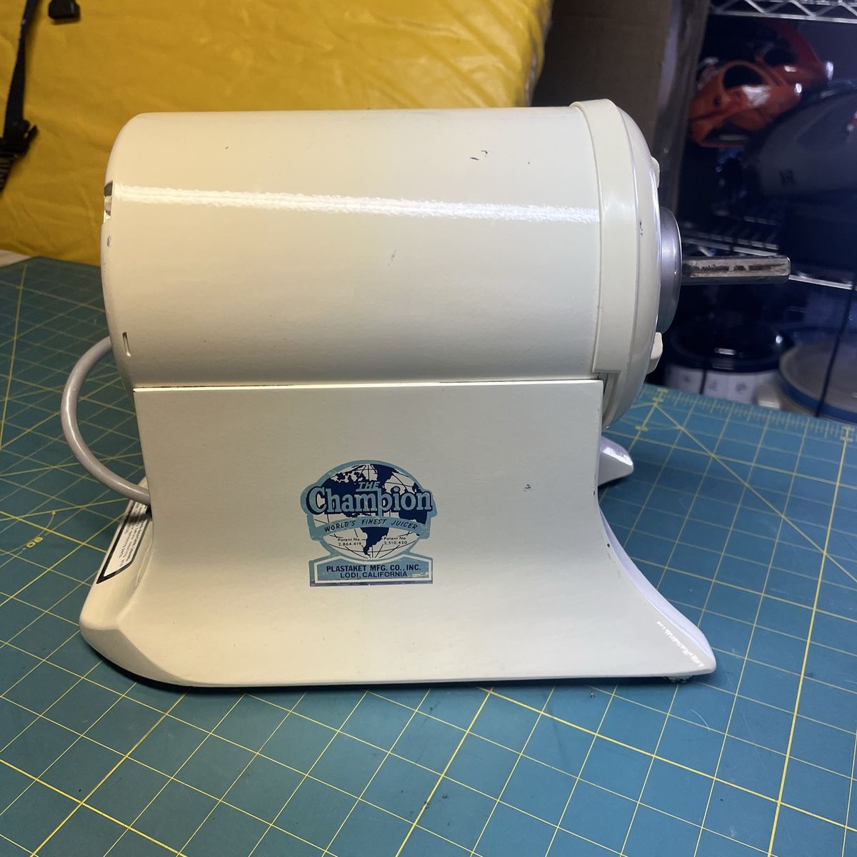 The Champion Juicer Heavy Duty Juicer Base WORKING! - MOTOR ONLY G5-NG-853S