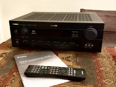 Yamaha HTR-5650 Natural Sound AV Receiver with Remote & Manual - CinemaDSP, Dolby Digital
